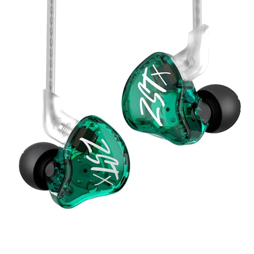 KZ ZSTX イヤホン有線 イヤモニ インイヤー イヤフォン Wired Earphones HIFI音質 人間工学に基づいて設計 高純度銀メッキケーブル 耳掛け 3.5MM 広い音場を持っているハイエンドインナーイヤーイヤホン リケーブル可能の設計 iPhone/Android適用(緑色、マイクなし) KZ ZSTX イヤホン有線 イヤモニ インイヤー イヤフォン Wired Earphones HIFI音質 人間工学に基づいて設計 高純度銀メッキケーブル 耳掛け 3.5MM 広い音場を持っているハイエンドインナーイヤーイヤホン リケーブル可能の設計 iPhone/Android適用(緑色、マイクなし)