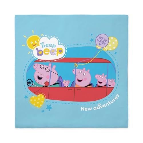CafePress Peppa Pig: New Adventures Queen Duvet Cover, Printed Comforter Cover, Unique Bedding