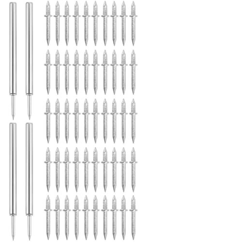 QWORK® 400 Pièces Clous à Double Tête, Clous Sans Couture pour Plinthes