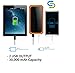 Dualpow Solar Chargers 30,000mAh, Portable Dual USB Solar Battery Charger External Battery Pack Phone Charger Power Bank with Flashlight for Smartphones Tablet Camera (Orange & Black)