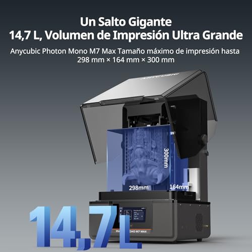 Impresora 3D ANYCUBIC Photon Mono M7 MAX: Resina 13,6'' 7K - Tecnología de Impresión Asistida - Tamaño de Impresión 11,8'' x - Fernando Cortés