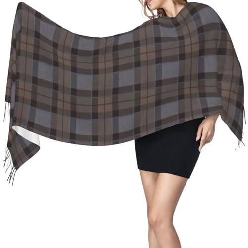 Outlander Tartan - Fraser Tartan Imitation Cashmere Tassel Scarf Winter Scarf Autumn Softest Classic Warm3