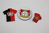  Bayer Leverkusen Fanset 3 teilig Trikot Pin , Magnet,Trikotmagnet Anstecker Bundesliga
