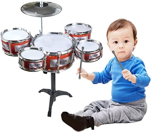 Mini Toddlers Drum Set Small Baby Drum Set Child Musical Drum Toy for Toddlers Gift for Christmas Party Birthday for 3 Years Old Boys Girls