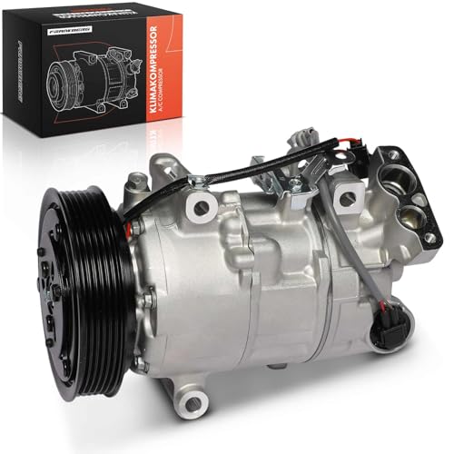 Frankberg Compresor de aire acondicionado con embrague Compatible con Megan.e CC EZ0/1 Megan.e III KZ0/1 DZ0/1 KZ0/1 B3 BZ0/1 Scénic III JZ0/1 Qashqai II SUV J11 J11incl. aceite premezclado