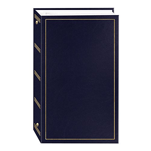 3-Ring Photo Album 204 Pockets Hold 4x6 Photos, Navy Blue
