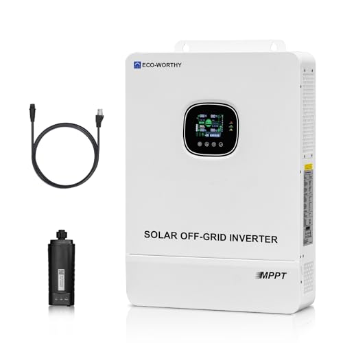 Image of ECO-WORTHY 10KW Solar Off-Grid Split-Phase AIO Inverter, 48Vdc to 120Vac /240Vac, 11kW@500V PV Input
