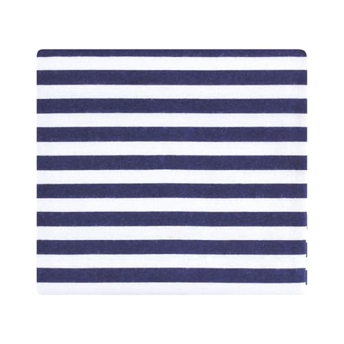 Image of Little Treasure Hudson Baby Cotton Poly Flannel Receiving Blankets Multipack, Blue Lighthouse, 30x30 inches