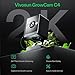 VIVOSUN GrowCam C4, 2K QHD WiFi Smart Camera for Grow Tent & VGrow Smart Grow Box, Supports 2.4GHz WiFi (Not 5GHz/6GHz), Timelapse, Night Vision, SD Card Storage, 2-Way Audio, App Control