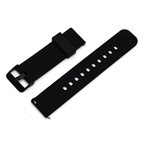 MOTONG 22mm Silicone Watch Band with Quick Remove for Moto 360 Watch 2nd Gen,Men's 46mm and Samsung R380 R381 R382,LG W100 W110 W150 Urbane LTE,Asus ZenWatch and Samsung Gear S3 Classic
