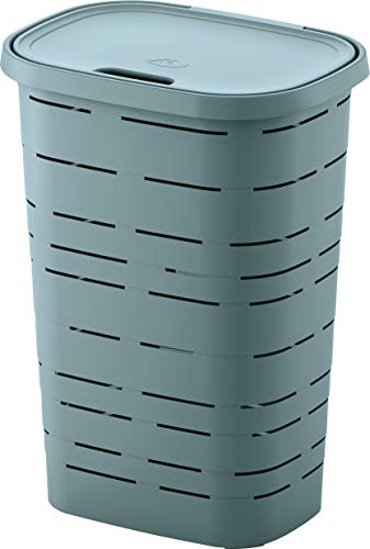 M-Home PLS6047V-172 Coffre à Linge, Plastique, Bleu Sky, 45 x 33 x 60 cm (55 L)