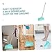 NOLITOY Long Handle Broom Stainless Steel for Home Office Floor Cleaning Tool Cleaning Brush Dust Mop