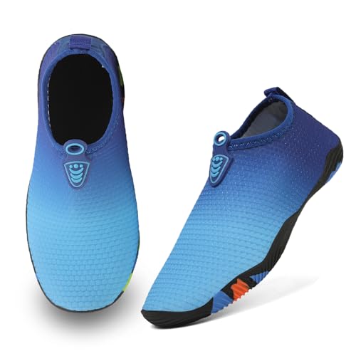 QPT Water Shoes Barefoot Aqua Socks Fast Dry Beach Swim Outdoor Sports Shoes for Toddler Kids Boys Girls