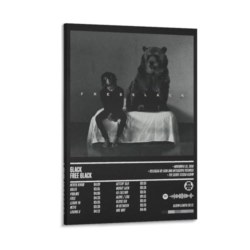ZANLIART 6LACK Free 6lack Album Cover Canvas Print Music Poster