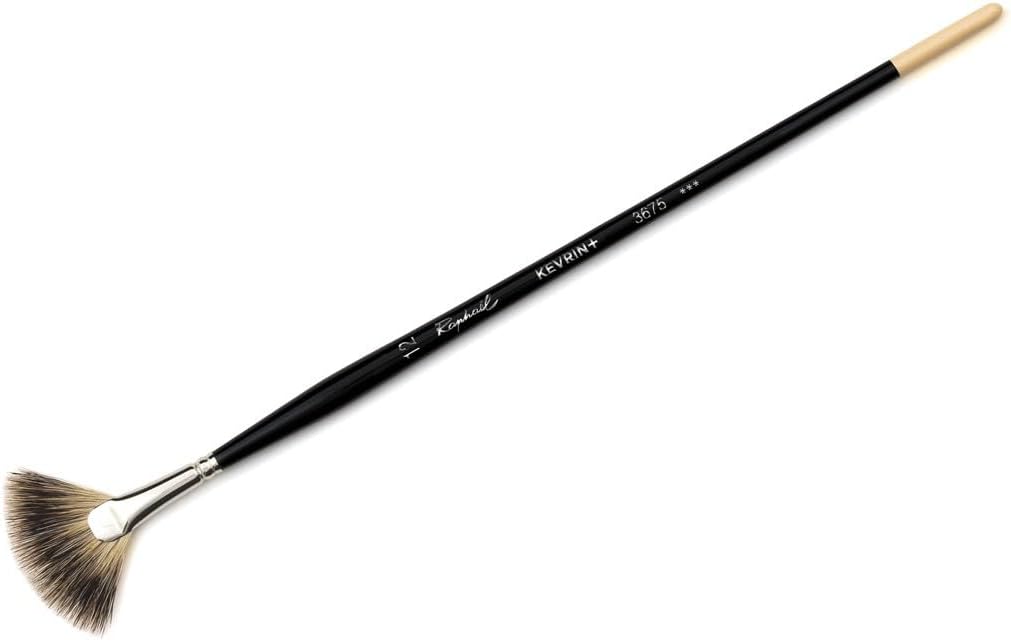 Raphael Kevrin+ Synthetic Natural Hair Blend Brush, Badger Fan, 12