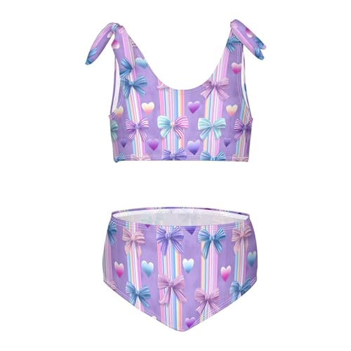 Image of Boccsty Cute Crab Red Blue Girls Swimsuits Kids Bikini Sets 2 Pcs Bathing Suit for 3T