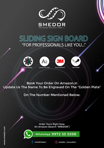 Image of SMEDOR Sliding Sign Board Vacant /In Use (ROOM)