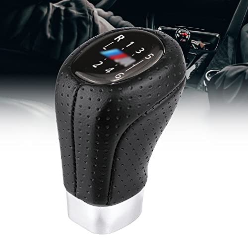 Furado 6 Vitesses Pommeau de Levier de Vitesse pour BMW E34 E36 E38 E39 E46 E53 E60 E61 E63 E64 E83 E90 E91 E92 E93 Levier de Vitesses Handball Levier de Vitesses Handball Cover