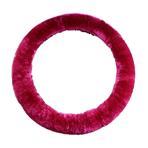 Automotive Car Winter Ultra Soft Stretch-On Wool Cashmere Steering Wheel Cover Nice Protector, Xmas Gift #TOP3