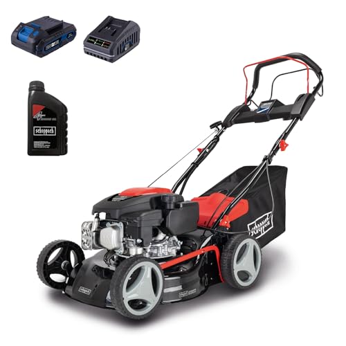 Scheppach Rasenmäher RM420AE | 5in1-3,5PS | Schnittbreite 420mm | 45L Fangkorb |...