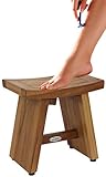 AquaTeak 13' Asia Teak Shower Foot Stool