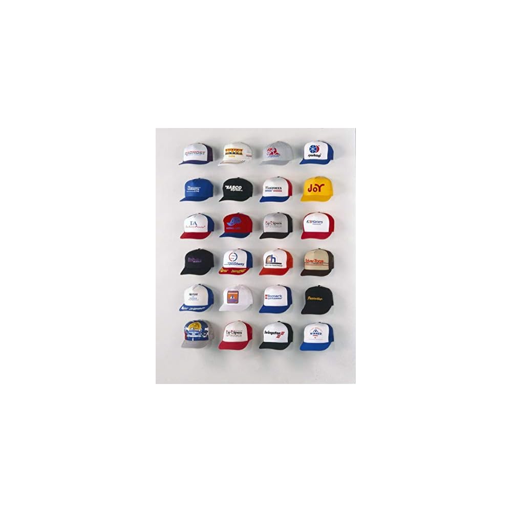 Buy Cap Capers Baseball Cap Display; Wall Mounted Hat Rack; Baseball ...