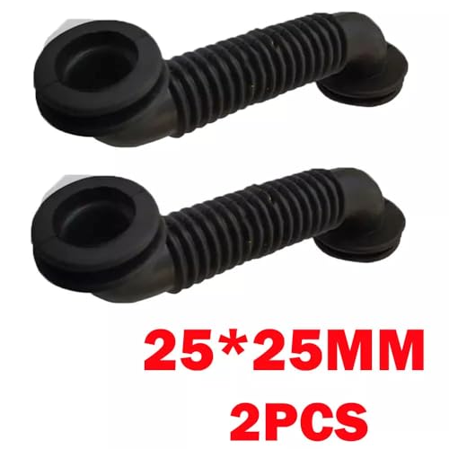 2Pcs 25MMx25MM Car Wire Harness Door Tube Dust-Proof Tube Black Rubber Tube by UCCKEYI - Used condition - Image 2