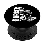 Silla de peluquería Idea de regalo Corte de pelo Peluquería PopSockets PopGrip Intercambiable