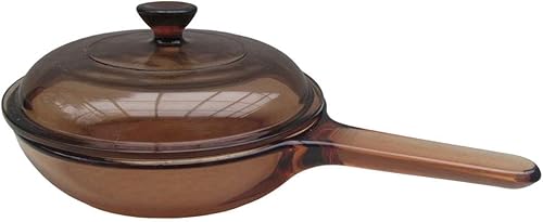 Amber Corning Vision Visionware - Sartén pequeña de 7 pulgadas con tapa