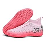 Soccer Cleats for Mens Womens Indoor Turf Soccer Shoes Youth AG TF Training Football Boots Unisex (111 Fen TF_41)
