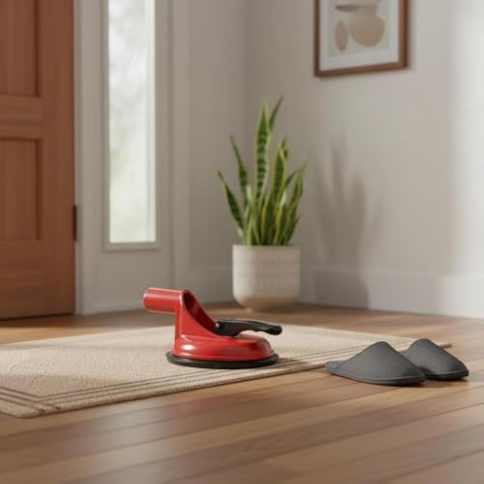 Drill-No-Drill Installation Suction Cup Door Stop, Portable
