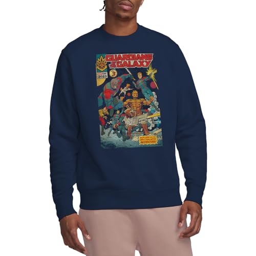 Sweat Marvel Guardians Vol 3 unisex marine taille XL pour style casual au quotidien