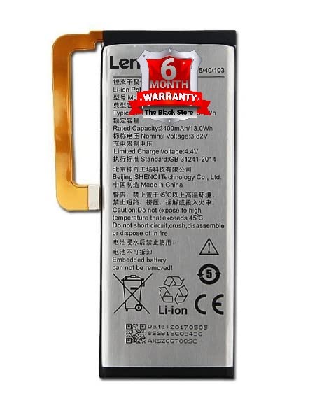 Image of The Black Store Original Battery for Lenovo ZUK Z2 / Z2 Plus Z2132, Z2131, Z2131 (BL268)