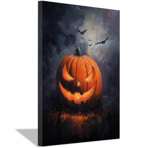 Affiche Halloween Jack-O'-Lanterne orange pour sublimer votre bureau