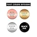 Round Clear Transparent Custom Handmade with Love Label Stickers with gold foil, Personalized branding labeling package Small Business (1.75