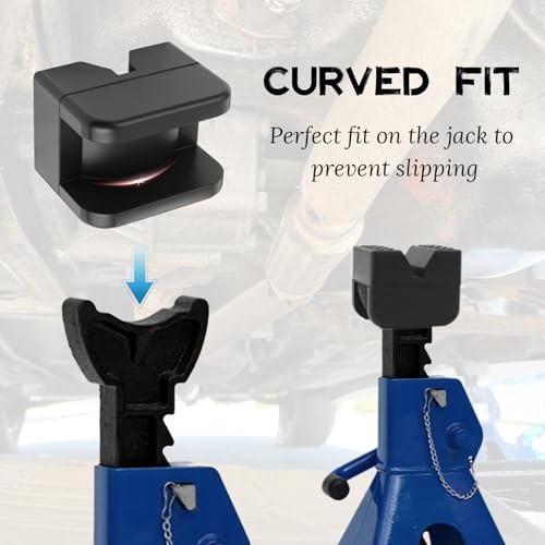 Image of 2PCS Pinch Weld Jack Pad,Thickened Rubber Jack Stand Pads for Lifting Points Cushioning and Non-Slipping,Universal Pinch Weld Jacks Adapter with Load-Bearing Range of 2 to 4 Ton