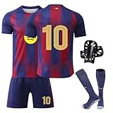 Pardofelis - Set completo di abbigliamento da calcio per ragazzi, maglia da calcio per bambini, maglietta, pantaloncini, calzini e parastinchi, 30