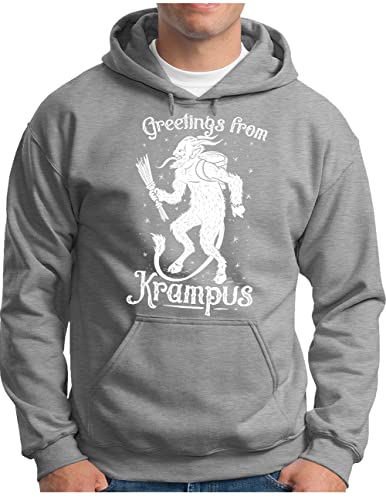 Sweat à capuche Krampus homme pour des fêtes de Noël originales en famille