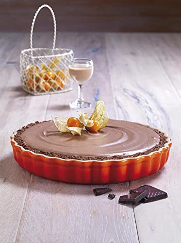 Foto von LE CREUSET Tarteform aus Steinzeug, 28 cm, 2.1 Liter, Ofenrot, 71120280900001