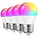 Produktbild Alexa Small Glühbirne E27 / G45 Smart LED Wlan Lampe, Dogain RGB LED Glühbirne Dimmbare Birne 6W 2700-6500K+RGB 16 Millionen Farben Kein Hub Erforderlich Kompatibel mit Alexa Echo, Google Home 2.4 GHz