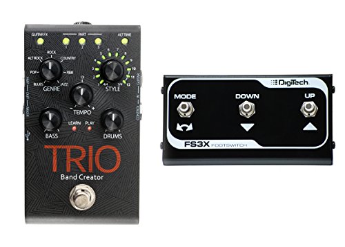 Digitech Trio Guitar Effect Pedal & FS3X Footswitch Bundle