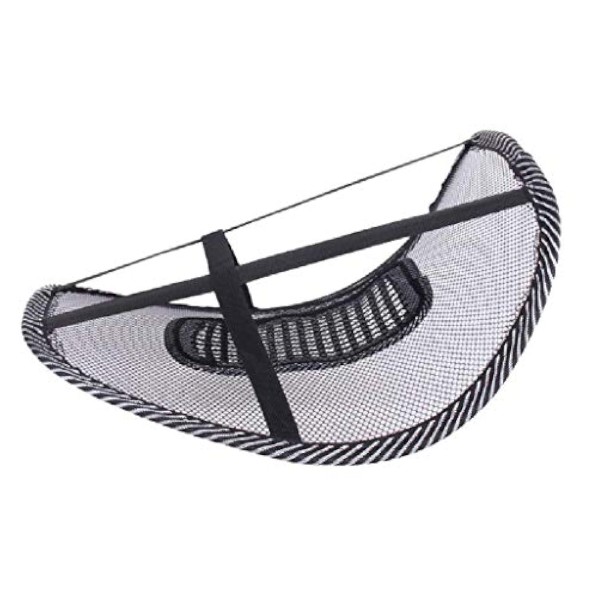 Back Rest with Lumbar Support Mesh Cushion Pad