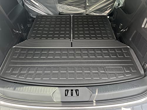 Premium Cargo Liner For Ford Explorer 2020-2023 - 100% Protection - Custom Fit Car Trunk Mat - Easy-To-Wash & All-Season Black Cargo Mat - 3D Shaped Laser Measured Trunk Liners For Ford Explorer #TOP12