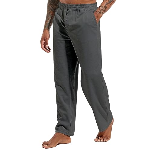 Inner Wish Men's Pajama Pant, Soft Mens Lounge Pants Sleep Bottoms with Pockets Drawstring2