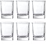 Circleware 42786 Take Square Shot Glasses, Set of 6, 2.3 Ounce, Clear, Limited Edition Glassware Whiskey Drinking Cups