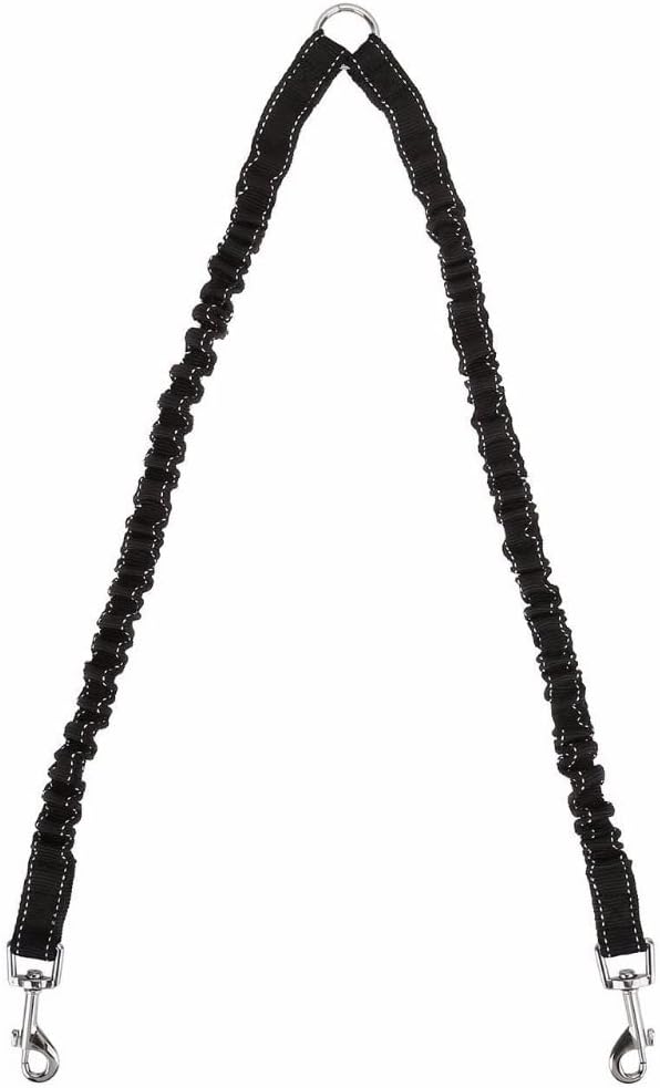 2 Dog Leash No Tangle Pet Double Dog Coupler Walking & Training Leash for Small Medium Dog(Black)