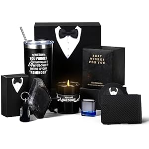 Birthday Gifts for Men Who Have Everything, 8 Pcs Premium Gift Baskets for Men,Birthday Gift Basket for Him Gifts for Dad, Boyfriend, Husband, Brother, Gift sets for Father’s Day, Valentine’s Day