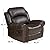 Christopher Knight Home GDFStudio Christopher Knight Home Gavin Faux Leather Gliding Recliner, Dark Brown by Great Deal Furniture