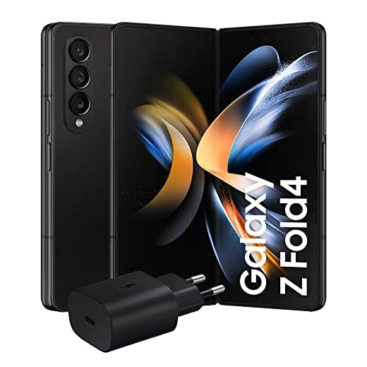 Samsung Galaxy Z Fold4 Smartphone 5G Caricatore incluso, Smartphone pieghevole Android SIM Free, 512GB, Display Dynamic AMOLED 2X 6.2”/7.6”1,2, Phantom Black 2022 [Versione Italiana]