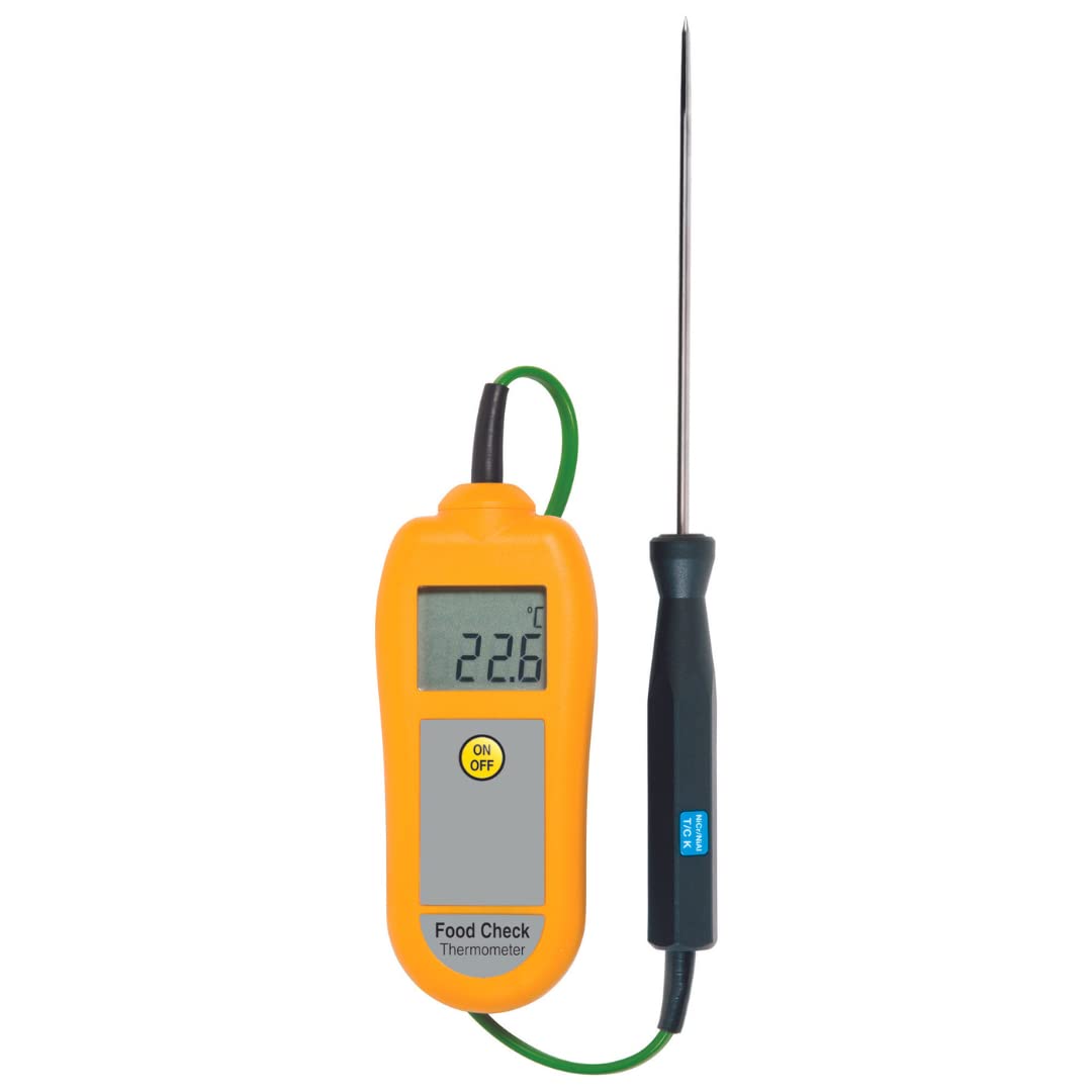 ETI Food Check Termómetro digital profesional para alimentos con sonda (amarillo)